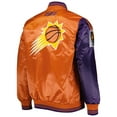 thumbnail image 3 of Men's Starter Purple/Orange Phoenix Suns Fast Break Satin Full-Snap Jacket, 3 of 4