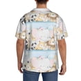 thumbnail image 5 of Disketp Men's Hawaiian Cute Animals Print Shirts Button Down Holiday Beach Shirts-Large, 5 of 7