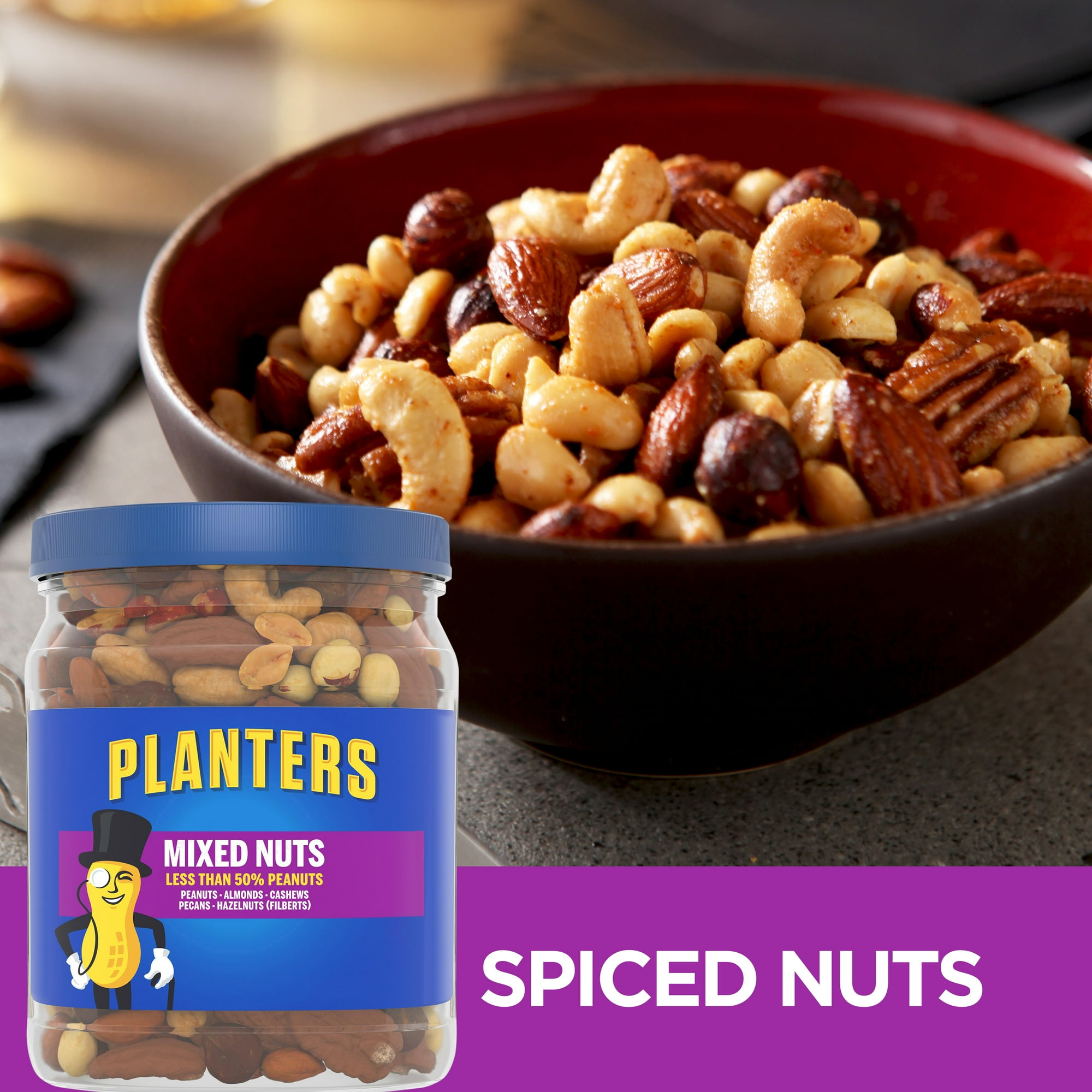 Planters Less than 50% Peanuts Mixed Nuts, 1.69 Lb.