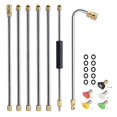 thumbnail image 4 of CURYMAY 2026 New 102 Inch Pressure Washer Extension Wand,Extension Pole for Pressure Washer with Gutter Extension,And 5 Spray Nozzle Tips for Roof Fence Window Washing Gutter Cleaner, 4 of 7