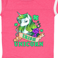 thumbnail image 4 of Inktastic St Patricks Day Irish Unicorn Illustration with Shamrocks Boys or Girls Baby Bodysuit, 4 of 5
