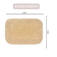 thumbnail image 3 of Home Weavers Radiant Collection Bathroom Rug 100% Cotton Bathroom Rugs Set, Machine Washable Rug, Soft & Absorbent bath Rug, Kitchen Mat, Bath Rug, Bath Floor Mat Non Slip, 17"x24" Rectangle, Linen, 3 of 9