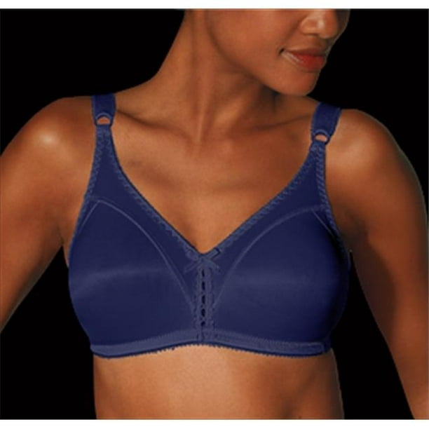 Bali 3820 Double Support Wirefree Bra Size 40B, Blue Cobalt 