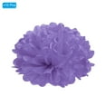 thumbnail image 3 of Uxcell 4" Tissue Pom Poms Paper Flowers Ball Wedding Party Decoration, Purple 10 Pack, 3 of 6