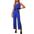 thumbnail image 2 of Mono sin mangas INSPIRE CHIC para mujeres, vestido de una sola manga, monos largos elegantes, 2 of 6