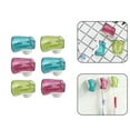 thumbnail image 7 of 6Pcs Home Bathroom Wall Toothbrush Stand Suction Cup Design Toothbrush Holder, 7 of 7