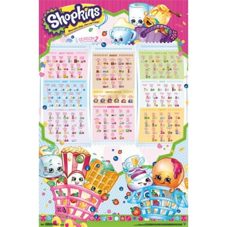 Shopkins - Season 2 Grid Poster Print - Walmart.com