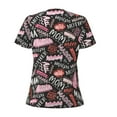 thumbnail image 5 of Wukai Various Languages Mother Casual V-Neck Graphic Tees for Women: Lightweight and Breathable Summer Tops with Stylish Design-XX-Large, 5 of 8