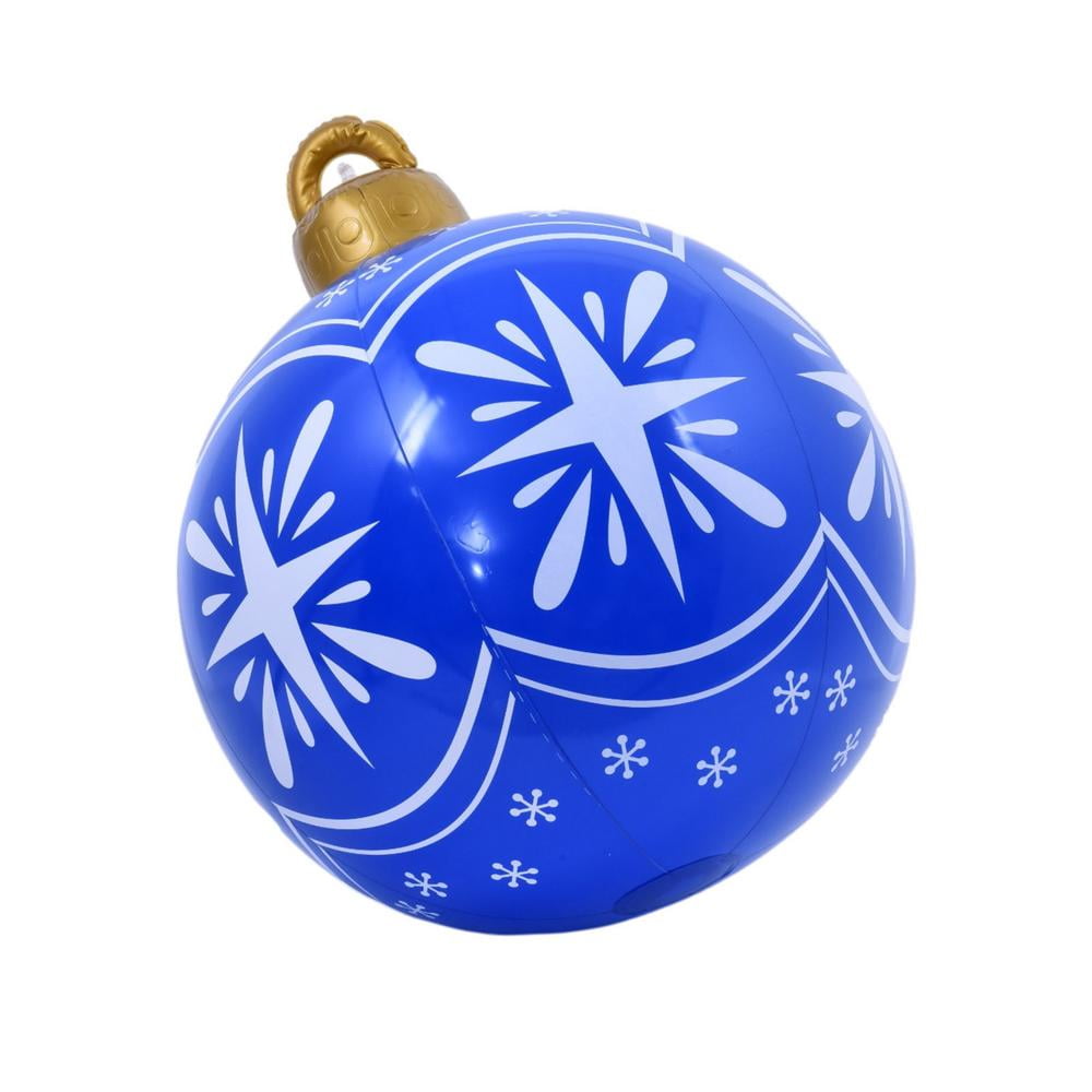 IMSHIE Christmas Inflatable Ball, PVC Giant Inflatable Decorated Ball, Eyecatching Christmas