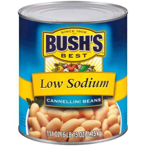 Bush's Low Sodium Cannellini Beans, 111 oz, Can