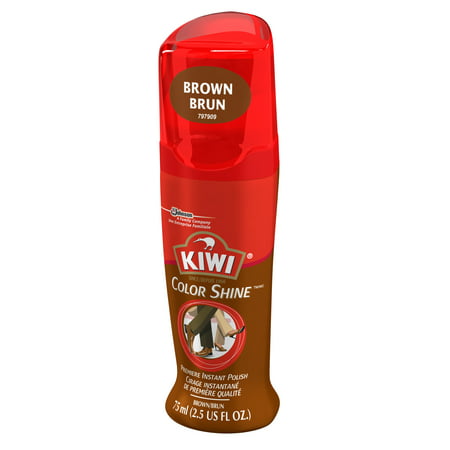 KIWI Color Shine Liquid Polish Brown, 2.5 Fl Oz