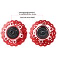thumbnail image 1 of Moyeu de Roulement Format Compact Sans Bavures Réduire la Friction Fournitures de Cyclisme Installation Pratique Moyeux Métalliques Alliage d'Aluminium Arbre de Roue 28H/roulement/rouge, 1 of 9
