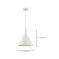 thumbnail image 5 of 60/7138-Nuvo Lighting-Lightcap-1 Light Large Pendant in Mid-Century Modern Style-12 Inches Wide by 14.5 Inches High-Matte White Finish    -Traditional, 5 of 9