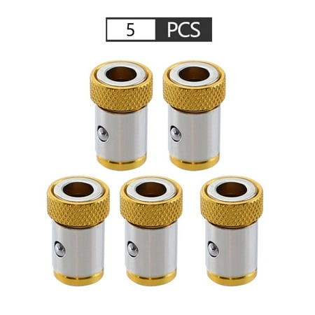 

2/5PCS 1/4inch 6.35mm Alloy Steel Screwdriver Magnetic Rings Set Removable