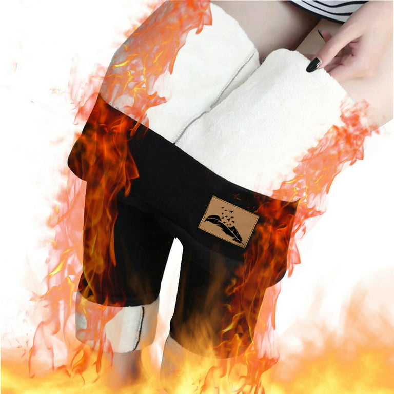 Sehao thermal leggings for women,Winter Casual Solid Leggings
