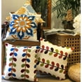 thumbnail image 6 of Boho Pillow Covers, Decorative Pillowcase, Square Embroidery Throw Pillows Cushion Set for Sofa Couch Bed Bench Living Room, Modern Plant Floral Pattern, 18 x18 inch (Sunflower), 6 of 6