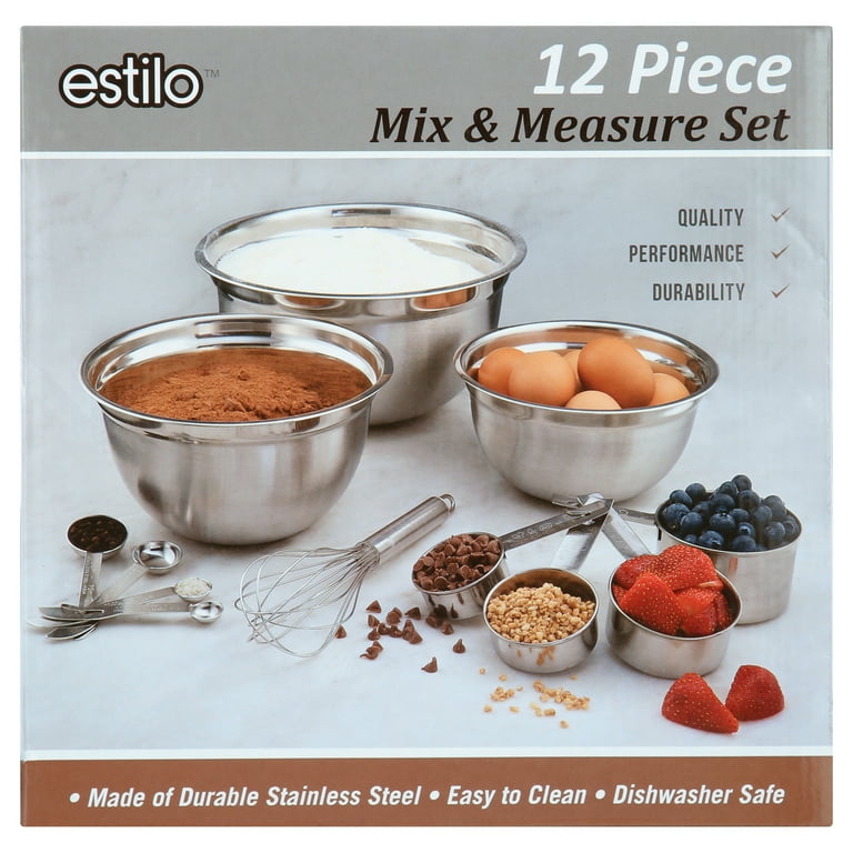 Salter Expert Mixing Bowl Set - Pack Of 2, Durable Brushed | WhichOne