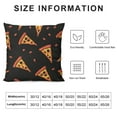 thumbnail image 5 of COMIO  Pizza Pillow Cover Decorative Throw Pillows Cover Square Cushion Case Pillowcase with Zipper Sofa Home Decor for Couch Bedroom Patio, 5 of 5