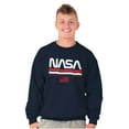 thumbnail image 5 of NASA Retro Worm Logo American Flag Sweatshirt for Men or Women Brisco Brands L, 5 of 6