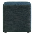 thumbnail image 3 of Ottoman Accent Chair, Azure Navy Blue, Fabric, Living Kitchen Cafe Bistro Hospitality Restaurant, Modern Contemporary HB36567, 3 of 9