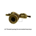thumbnail image 3 of Songbirds Lamp Finial Antique Brass Metal 1.75"h, 3 of 4