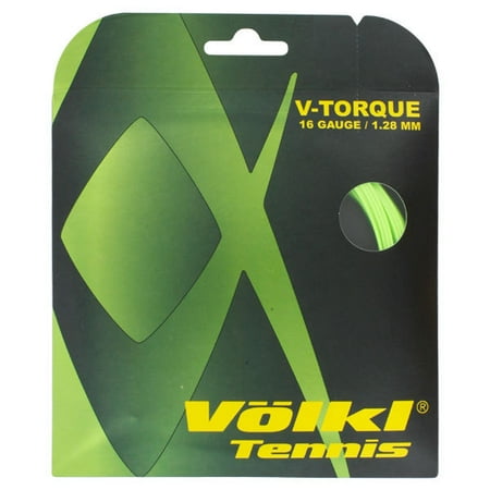 - Volkl - V Torque 16G Tennis String Neon Green - (V23606:SET)