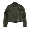 thumbnail image 2 of bar III Womens Quilted Moto Jacket, Green, Large, 2 of 2