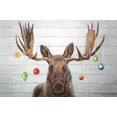 thumbnail image 3 of Moose Balles de Noël - Toile 24"x36 Pouces - Impression à la Demande, 3 of 5