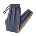 thumbnail image 5 of Khaki Pants for Men 30x32 Fashion Classic Casual Pants Baggy Drawstring Pants Y2k Wide Leg Pants with Pockets, 5 of 7