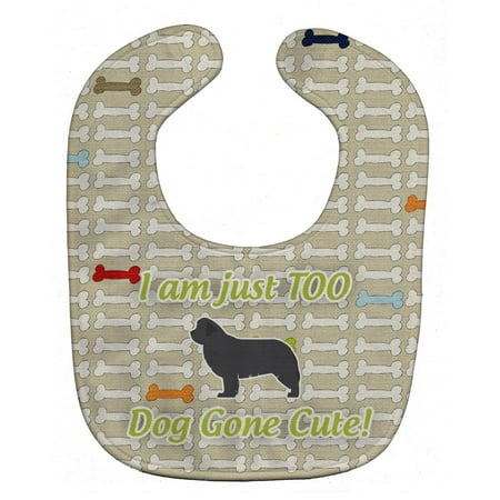 

Carolines Treasures BB6569BIB Newfoundland Dog Gone Cute Baby Bib 10 x 13 multicolor