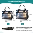 thumbnail image 2 of Sleep Cat with Moon Trees Cooler Bag Lunch Bag Soft Cooler Cooling Tote Insulated Lunch Box for Adult Men Women, 2 of 6