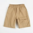 thumbnail image 6 of Ticikt Boy's Summer Khaki Shorts, Boys Shorts School Uniform Flat Front Twill Chino Shorts,Color:Blue,6-7 Years, 6 of 9