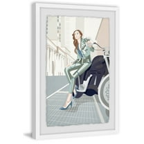 Fashion Bike Framed Painting Print