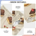 thumbnail image 6 of FORMRS Boys Pajama Pants with Pockets Size 6-8Y Kids Lounge Sleep Bottoms, Red Cakes, 6 of 8