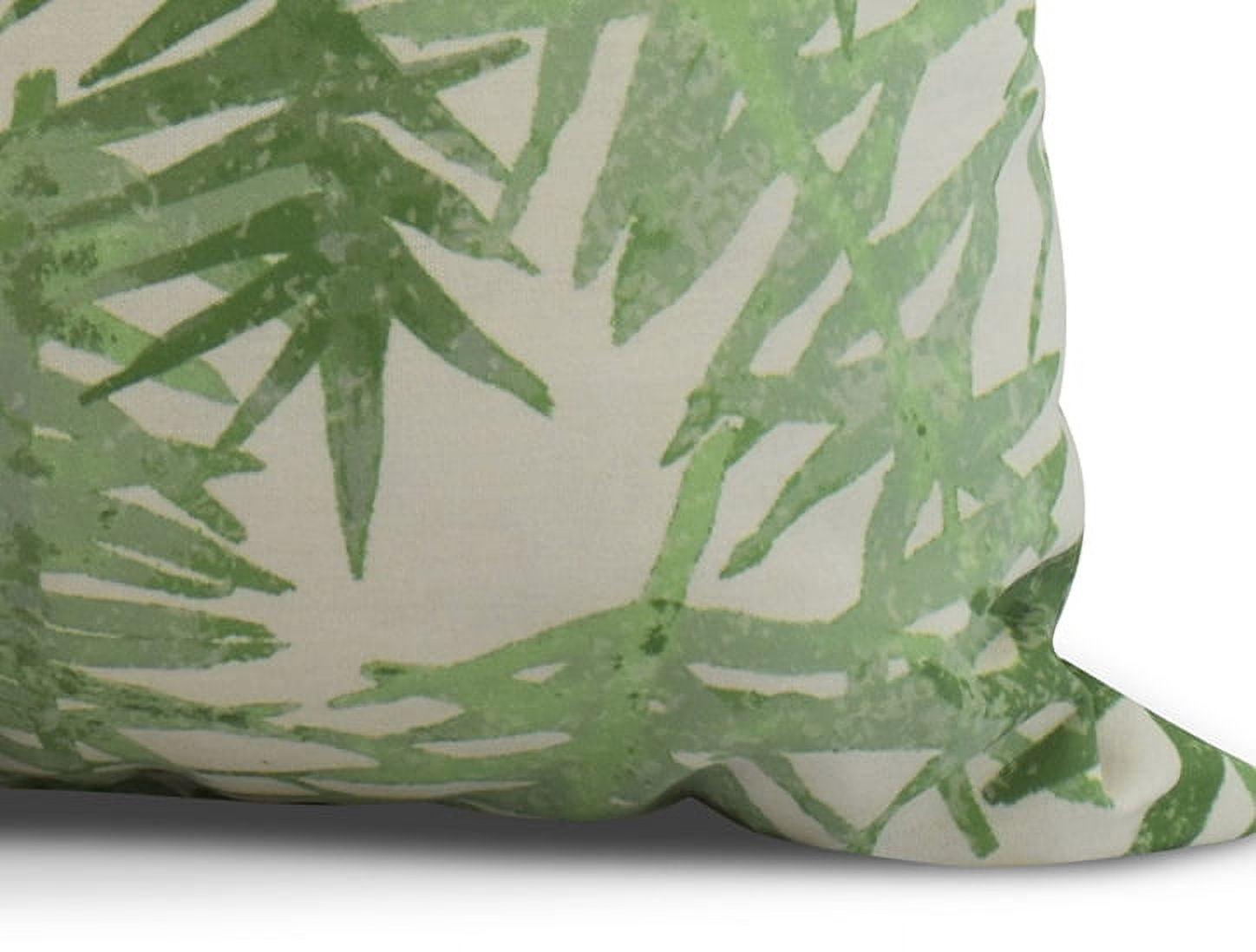 Simply Daisy, 18 x 18 Inch, Spikey, Floral Print Pillow, Green