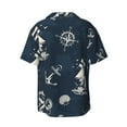thumbnail image 7 of Picia Vintage Marine Men's Linen Shirts Short Sleeve Cuban Beach Shirts Casual Shirts Button Down Shirt for Men Beach Summer Wedding Shirt-Small, 7 of 7