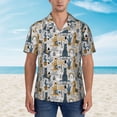 thumbnail image 4 of Lsque Llama and Cactus1 pattern Hawaiian Shirt for Men, Unisex Summer Beach Casual Short Sleeve Button Down Shirts-X-Large, 4 of 9