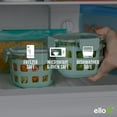 thumbnail image 5 of Duraglass 4-Pack 2 Cup Reusable Glass Container Jar with Leak Proof Lids and Protective Silicone Sleeves | Perfect for Overnight Oats, Yogurt | BPA-Free | Dishwasher Safe | Evening Orchard, 5 of 6