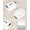 Black+White+Clear, variant on Storage Organizer, Quart Stackable Storage Boxes with Buckle Lids and Handle easy for Home Office Pantry Organization, Clear
