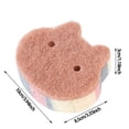 thumbnail image 4 of Cat Unique Wood Pulp Sponge Dish Scrubber Efficient & Durable Kitchen Helper Scratch Cleaning Tool Perfect for Dishes Pots & Pans, 4 of 8