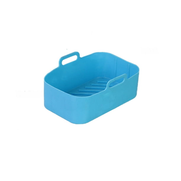 Monstrate Freidora de aire, placa para hornear, temperatura, revestimiento que no se decolora, cesta de silicona reutilizable, cocina, barbacoa, barbacoa, Cocina y Comedor Azul 1 PC Monstrate HA068518-06