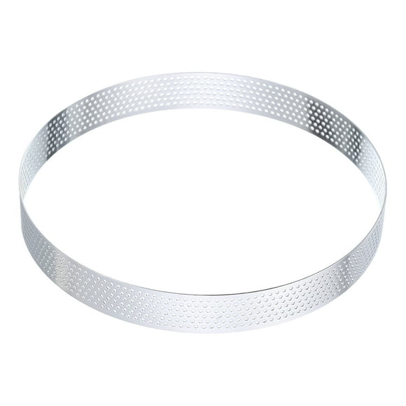 Unique Bargains Stainless Steel Cake Rings 5.9" Round Perforated Metal Circle Baking Dessert Mousse Cake Ring Non Stick