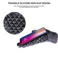 thumbnail image 5 of Winter Warm Texting Gloves for Women, Knitted Touch Screen Gloves Mittens Cold Weather Casual Gloves Triangle Anti-Slip Silicone Gel, Knit Thermal Soft Lining & Elastic Cuff, Gray, 5 of 7