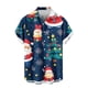 thumbnail image 5 of Seeotter Christmas Button Up Shirt for Men Fun Printed Casual Short Sleeve Hawaiian Santa Shirt, 5 of 6