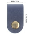 thumbnail image 4 of Shisuyan Cord Fixing Strap Dark Blue Rectangular Shape 5Pcs 1.6x0.8in, 4 of 8