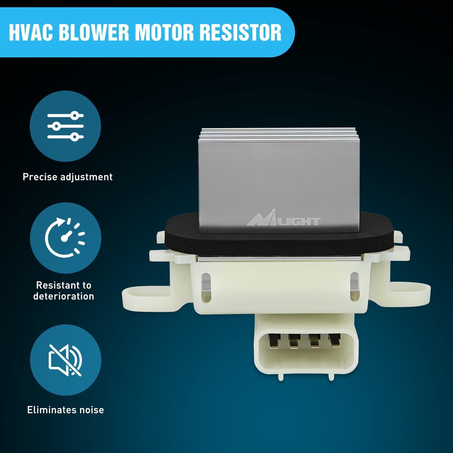 Nilight HVAC Motor Resistor for Ford F150 2009-2014, Ford Expedition, Lincoln Navigator 2009-2017, Part BL3Z-19E624-A