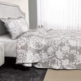 thumbnail image 6 of DriftAway 3 Piece Samantha Reversible Quilt Set Bedspreads Coverlet Floral Medallion Pattern Cover Prewashed Greige Queen, 6 of 6
