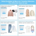 thumbnail image 4 of Bolsas Vacio Ropa Enrollada a Mano, Rollo de Mano de Viaje Bolsa de Vacío Cerrada, Bolsa para Ahorrar Espacio, Ropa, Equipaje, Organizador del Hogar, 4 of 4