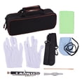 thumbnail image 2 of Instruments Piccolo Instrument ABS Tubing White Copper Silver Plated C Key Piccolo Flute for Beginners Students with Hard Case Cleaning Rod Cloth and Gloves, 2 of 7