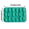 thumbnail image 3 of Easter Silicone Candy Mold, Shaped Egg & Rabbit 18 Cavities Chocolate Mould, Wax Melt Tray for Gummies, Cupcake Decor, Kids Holiday Gift, & Fudge Making, Non-Stick & Reusable, 3 of 7